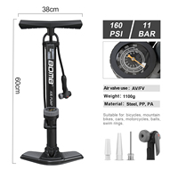 High-Pressure Steel Floor Pump for Tire Inflation
