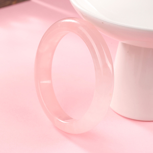 Brazalete de Cuarzo Rosa Natural, Pulsera de Cristal Sólido, Piedra del Amor, Sanación del Chakra del Corazón, Grado A, Pulido, Unisex, Regalo, Venta al por Mayor - Product Image 2