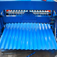 Machine automatique de formage à froid de tôles ondulées en acier coloré pour la fabrication de tuiles