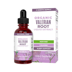 Gouttes de racine de valériane par voie orale sans gluten végétalien personnalisées pour adultes-Soutien microbien et <span class=keywords><strong>bienfaits</strong></span> antioxydants 60ml - Product Image 1