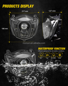 Projecteur LED Morsun 12V 6000K Neuf pour <span class=keywords><strong>Yamaha</strong></span> Xt660r/xt660x 2004-2016 Pièces détachées de moto de rue - Product Image 2