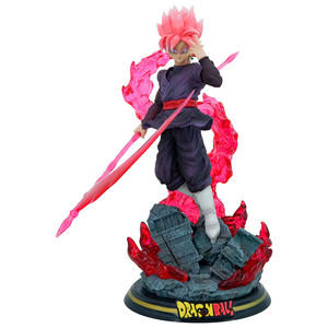 28cm Dragon Balls Z Zamasu y Pink <span class=keywords><strong>Goku</strong></span> PVC figura de acción de dibujos animados juguete con Base de luz colección modelo juguetes para niños - Product Image 6