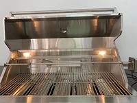 Barbecue à gaz d'extérieur en acier inoxydable 304, encastrable, avec éclairage LED sur les boutons, 6 brûleurs, dispositif de sécurité anti-défaillance d'oxygène, surface de cuisson de 910 pouces carrées