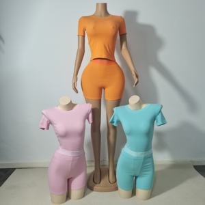 Pamuk Loungewear setleri Ropa De plaia Para Mujeres kadınlar için sevimli yaz tatil giysileri <span class=keywords><strong>2</strong></span> parça Set bayan pijama kısa seti Xs - Product Image 5