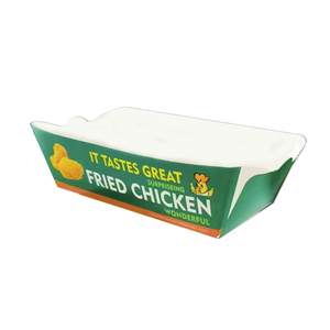 ZJ Hot Sale biodegradable Disposable cardboard box folding hamburger box