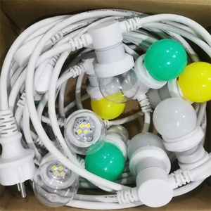 2*1.0mm2 cable de goma redondo IP65 impermeable E27 festón Cadena de luz para decoraciones al aire libre - Product Image 2