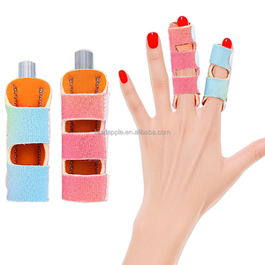 <strong>Colorful</strong> Fingers Braces Sleeve Soft Immobilizer Hand <strong>Splint</strong> Support Ring Reusable Index Broken Stabilizer Metal Finger <strong>Splints</strong> - Product Image 1