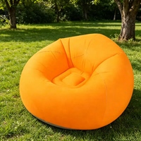 Fauteuil gonflable portable et pliable, canapé-lit gonflable, chaise longue pour soirées cinéma en plein air, camping, chambre