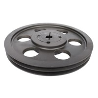 Pulley V-Belt Standar Amerika 8-18 Inci Laris Manis dengan 2-10 Alur, Dapat Disesuaikan OEM