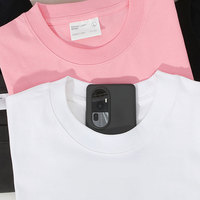 T-shirts surdimensionnés en coton tricoté 100 %, personnalisables avec logo, haute qualité, 260 g/m², vierges pour hommes – Vente en gros