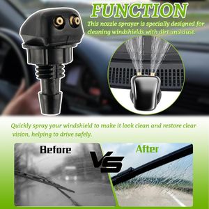 Buses de lave-glace universelles pour voiture, en plastique, à angle réglable, modèle 3877, avec tuyau et connecteurs - Product Image 3