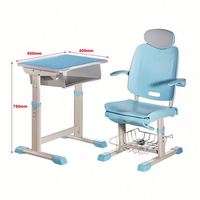 Ensemble bureau et chaise ergonomiques pour étudiants avec fonction de repos inclinable pour la salle de classe et l'étude à domicile