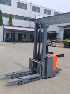 Chariot élévateur électrique 1 tonne de capacité, longueur de fourche 1200 mm, utilisation debout, usage intérieur, entraînement par moteur DC - Product Image 3