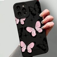 Coques de téléphone antichoc Papillons pour iPhone 17 Air 16 Plus Pro Max 15 14 13 12 11 X – Housse de protection anti-chute personnalisée