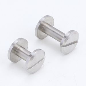 Vis Chicago à tête plate en acier inoxydable 304 de qualité A2-70, 8 mm/10 mm, à fente, M4, pour ceintures, reliure de cuir, barils, capuchons, rivets - Product Image 1