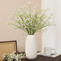 Fleurs artificielles réalistes en plastique, gypsophile fait main, tiges de gypsophile, décoration de mariage, décoration de fête, centre de table