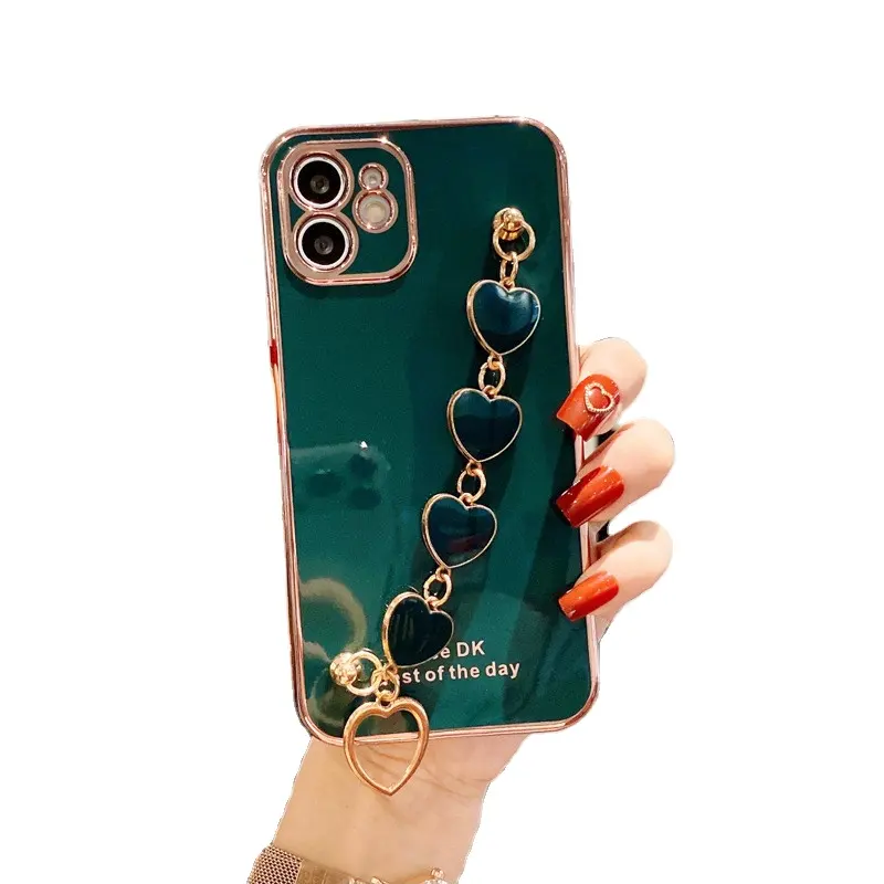 Heart-shaped bracelet smart phone case cover for huawei y9 prime