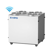 Système de ventilation domestique E-VIPO ERV, unité de récupération de chaleur HRV, système HVAC monté au sol, VMC à double flux, récupérateur d'air, haute performance