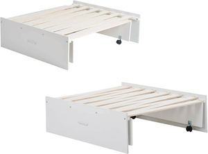 Cama Alta Individual de 3 Pies con Estantería y Cama Extraíble Retráctil, Directo de Fábrica, <span class=keywords><strong>Litera</strong></span> Alta con Escalera Inclinada - Product Image 4