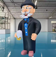 3m Holland Cartoon Pays-Bas Anniversaire Poupée gonflable Ballon de publicité extérieure avec publicité gonflable géant