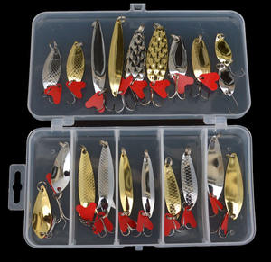 Meilleure vente 21 pièces pêche Spinner leurre cuillère ensemble accessoires de pêche Pesca artificiel dur appât métal engins de pêche - Product Image 4