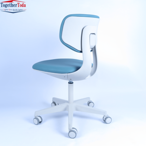 Tabouret de laboratoire en plastique pour étudiants, rotation à 360°, robuste, en microfibre, idéal pour l'école, le bureau, le cabinet dentaire et les laboratoires d'expérimentation - Product Image 2