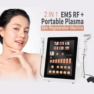 Mới nhất chuyên nghiệp 3 trong 1 EMS RF fractional Plasma Ance điều trị da thắt chặt đôi cằm Máy tẩy lông