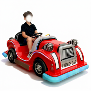 Coches de Choque Eléctricos Vintage de Alta Calidad, Motor de 500W, Freno Electrónico, Fibra de Vidrio, Atracción para Parques de Diversiones Infantiles al Aire Libre - Product Image 1