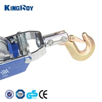 KingRoy penarik tali kawat aluminium portabel, datang bersama derek 2 ton penarik daya tangan