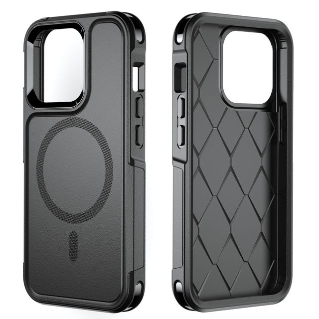 360 Shockproof Wireless Charging Armor Magnetic PC Phone case for iphone 13 Pro Max Military-Grade Drop Protective Cover Case