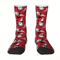 Chaussettes personnalisées Boop Bettys in Love pour l'hiver, chaussettes amusantes et originales à motifs de dessins animés