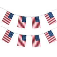 Drapeau de promotion personnalisé en polyester, à cordons, à impression numérique, pour sports et pays