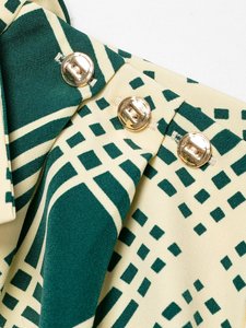 Camicia a Quadri da Donna Personalizzata 2026 con Bottoni sulle Spalle, Blusa Versatile a Vestibilità Ampia, Produzione OEM <span class=keywords><strong>e</strong></span> ODM, Vendita all'Ingrosso dalla Fabbrica Cinese, Stile Vintage - Product Image 5