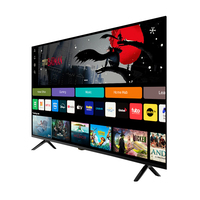 Téléviseur intelligent LED 4K Ultra HD de 43 pouces pour la maison et l'hôtel, téléviseurs de 50, 55 et 65 pouces avec prise en charge de la projection