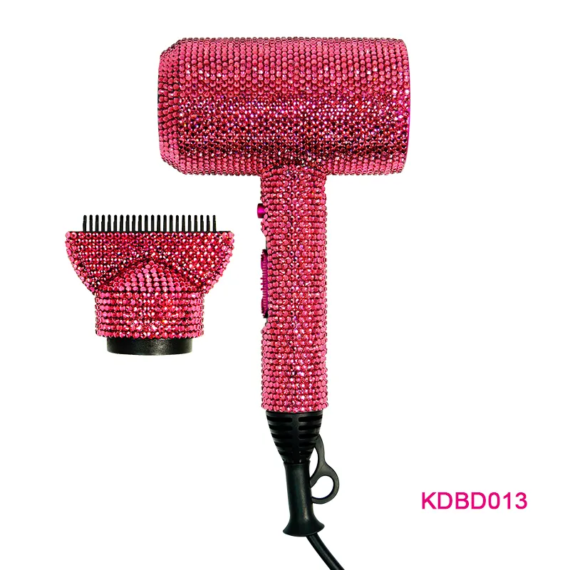 New arrival professional bling crystal hair dryer salon blow dryer for wholesale