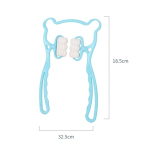 Jambe lombaire abdomen cou masseur thérapie cou épaule double point rouleau <span class=keywords><strong>auto</strong></span>-<span class=keywords><strong>massage</strong></span> outils soulager la pression des mains <span class=keywords><strong>Massage</strong></span> profond - Product Image 1