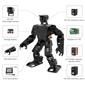 หุ่นยนต์ฮิวแมนนอยด์ AiNex ROS Education AI Vision ขับเคลื่อนด้วย Raspberry Pi 4B พร้อมอัลกอริธึมการเคลื่อนไหวแบบย้อนกลับสองขา ชุดการเรียนรู้และการสอน - Product Image 6