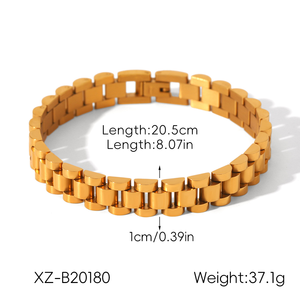 Bracciale a Mezza Luna Massiccio