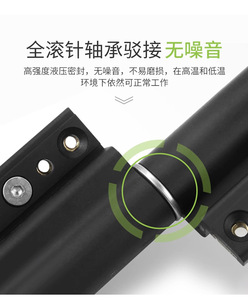 Heavy-Duty Aluminum Alloy Hydraulic Door Window Hinge Pair Bearing Self-Closing/<b>Positioning</b> 180 Degrees Opening Angle Modern GQK - Product Image 3