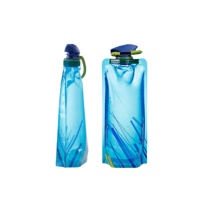 Sac à eau de filtre pliable de sauvetage d'urgence en plein air bouteille de filtre de survie sauvage pochette de bec de boisson droite