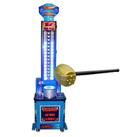 Máquina de Juego Arcade de Martillo para Parque de Diversiones Interior que Funciona con Monedas, con 1 Año de Garantía, en Inglés