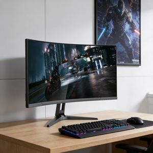 Moniteur de jeu LCD sans bordure haut de gamme de 34 pouces avec fréquence de rafraîchissement de 165 Hz pour les jeux <span class=keywords><strong>PC</strong></span> compétitifs et le divertissement à domicile - Product Image 1