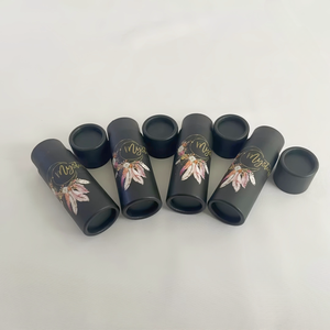 Tube cylindre biodégradable écologique fait à la main personnalisé recyclable baume à lèvres déodorant bâton papier disparaissant impression - Product Image 3