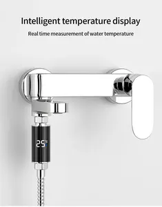 مقياس ترموستير بدش Led قراءة فورية ميزان ترموستير للمياه للحمام المنزلي والمطبخ محمول باليد - Product Image 4