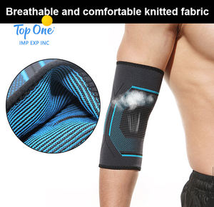 Top One élastique tricoté antidérapant Compression Tennis Golf & Badminton coude orthèse manches pour la saison de printemps - Product Image 2