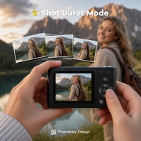 Appareil photo reflex numérique intelligent H15 HA 48MP avec autofocus, vidéo 4K, zoom 16X, écran IPS 2,4 pouces, objectif F/3.2, stabilisation optique, pour enfants, adolescents et jeunes