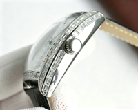 Montre mécanique entièrement sertie de diamants pour femme 2026 – Bracelet en cuir étanche de haute qualité – Montre-bracelet de luxe