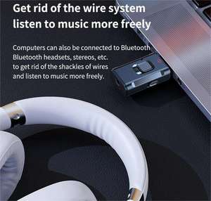 BT 5.3 máy phát và máy thu 2 trong 1 không dây 3.5mm AUX Bộ chuyển đổi răng Xanh - Product Image 3