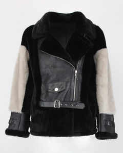 OFTBUY 2023 nuovo finto <span class=keywords><strong>visone</strong></span> bifacciale caldo corto cappotto di pelliccia di <span class=keywords><strong>visone</strong></span> artificiale per le donne giacca di pelle e pelliccia artificiale per le donne - Product Image 1