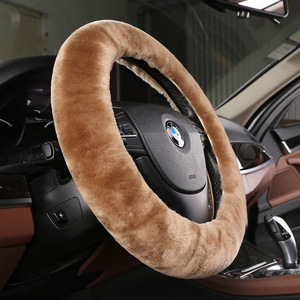 <span class=keywords><strong>Cubierta</strong></span> de volante de invierno de piel de oveja pura suave y acogedora para todos los modelos de automóviles - Product Image 5